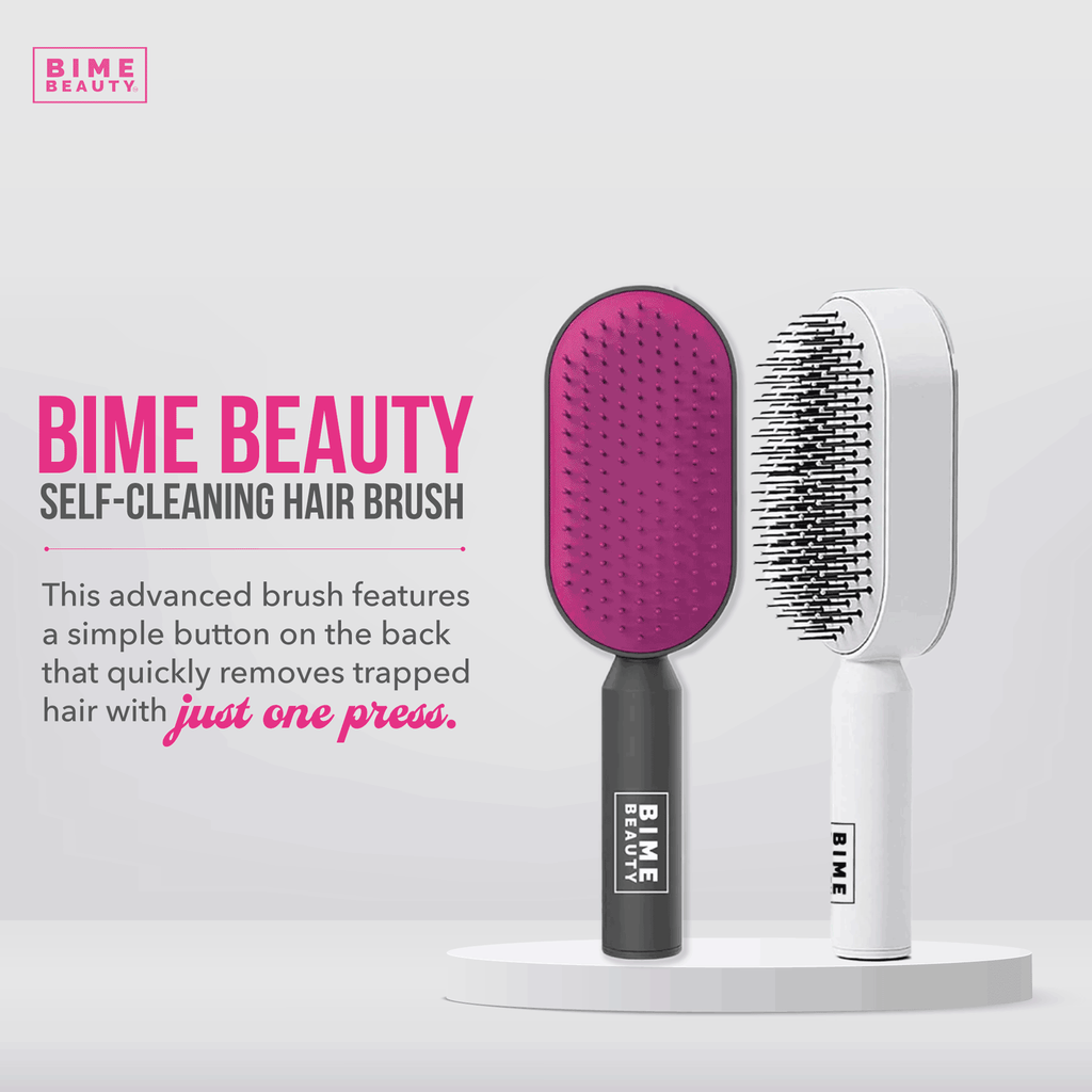 Självrengörande hårborste detalj / Self-Cleaning Hair Brush detail