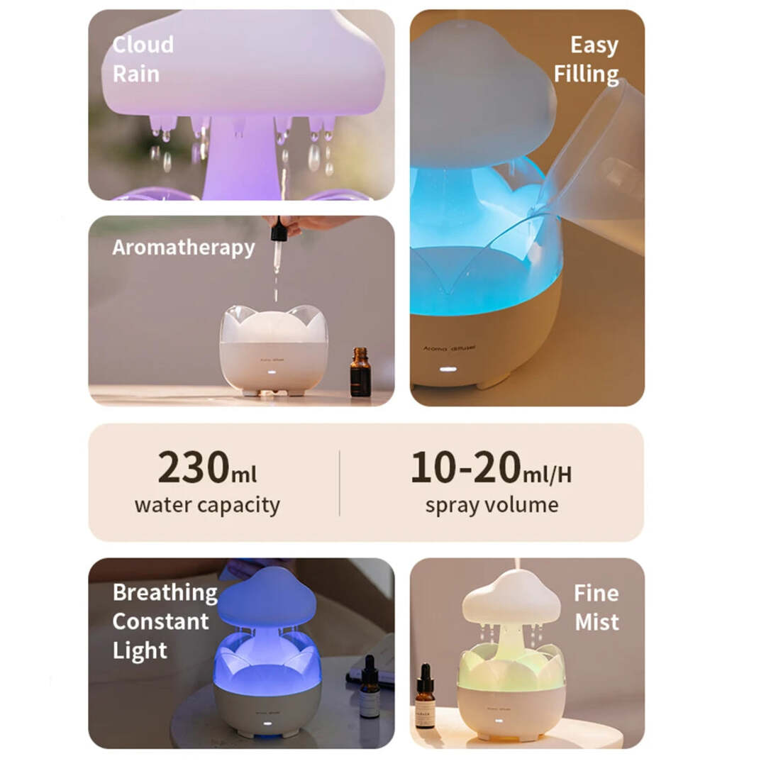Regnmoln aromadiffusor livsstil / Rain Cloud Diffuser lifestyle